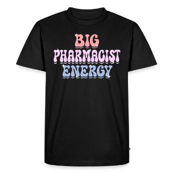 Energetic Pharmacist Female Pharmacist - Men's Premium Organic T-Shirt - black - Front - Nico (187cm)