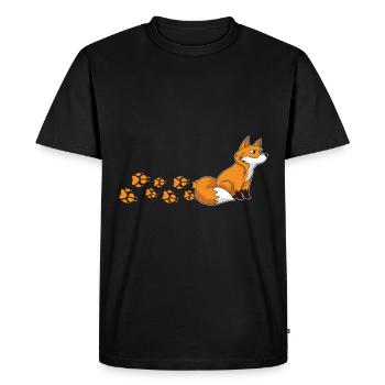 Renard - T-shirt Premium bio Homme - noir - Devant - Nico (187cm)