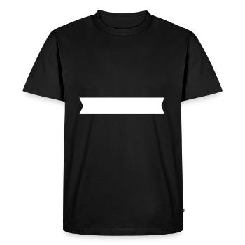 bannière - T-shirt Premium bio Homme - noir - Devant - Nico (187cm)