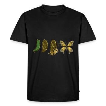 Caterpillar - Men's Premium Organic T-Shirt - black - Front - Nico (187cm)