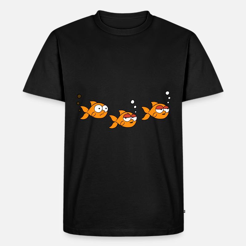 3 Fish - Männer Premium Bio T-Shirt - Schwarz