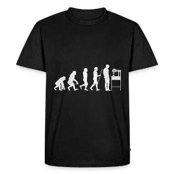 3d printing - Männer Premium Bio T-Shirt - Schwarz - Vorne - Nico (187cm)