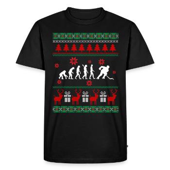 Hockey Christmas Gift Cadeau de Noël - T-shirt Premium bio Homme - noir - Devant - Nico (187cm)