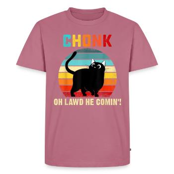Chonk Cat Boys Cats Memes - Men's Premium Organic T-Shirt - mauve - Front - Nico (187cm)