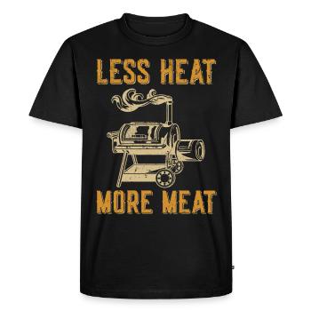 Viande fumée - T-shirt Premium bio Homme - noir - Devant - Nico (187cm)