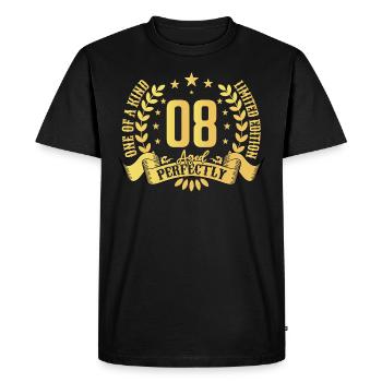 8 ans cadeau d’anniversaire 8 ans - T-shirt Premium bio Homme - noir - Devant - Nico (187cm)