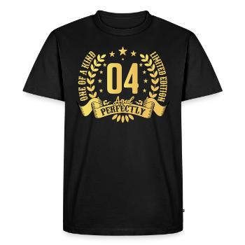 4 ans cadeau d’anniversaire 4 ans - T-shirt Premium bio Homme - noir - Devant - Nico (187cm)