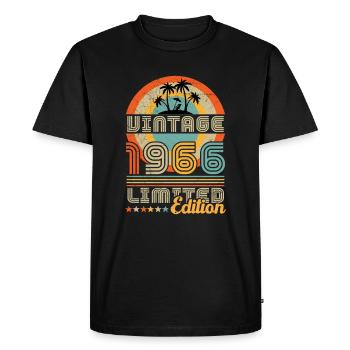 May 1966 Anniversary April 1966 May - Men's Premium Organic T-Shirt - black - Front - Nico (187cm)