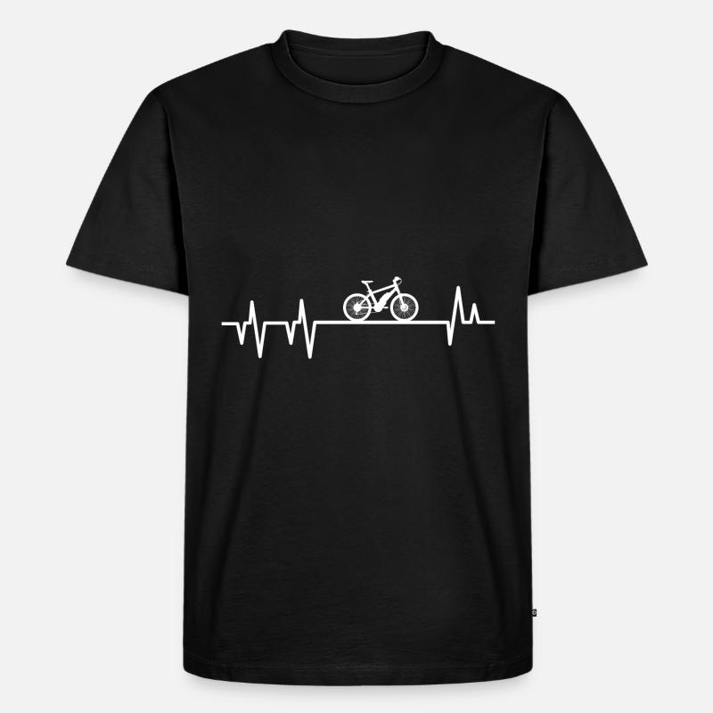 E-Bike - Männer Premium Bio T-Shirt - Schwarz