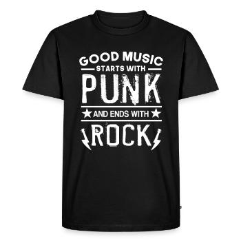 punk punk rocker punk rock - T-shirt Premium bio Homme - noir - Devant - Nico (187cm)