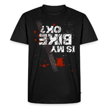 Mon vélo est-il correct? - T-shirt Premium bio Homme - noir - Devant - Nico (187cm)