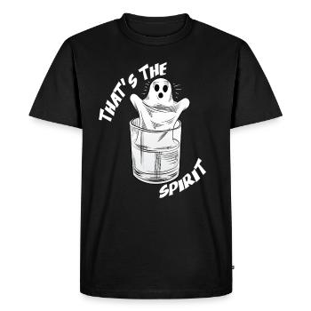 C’est l’ Halloween Ghost Drôle - T-shirt Premium bio Homme - noir - Devant - Nico (187cm)