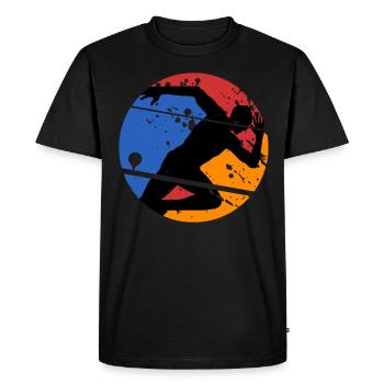 Running Running Free Time Gift Runner - Men's Premium Organic T-Shirt - black - Front - Nico (187cm)