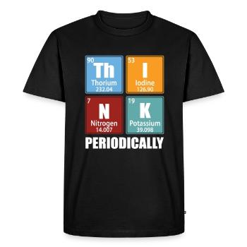 Penser périodiquement - Éléments du tableau périodique - T-shirt Premium bio Homme - noir - Devant - Nico (187cm)
