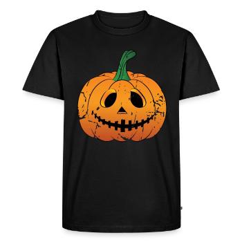 Mignon Jack-O-Lantern - T-shirt Premium bio Homme - noir - Devant - Nico (187cm)