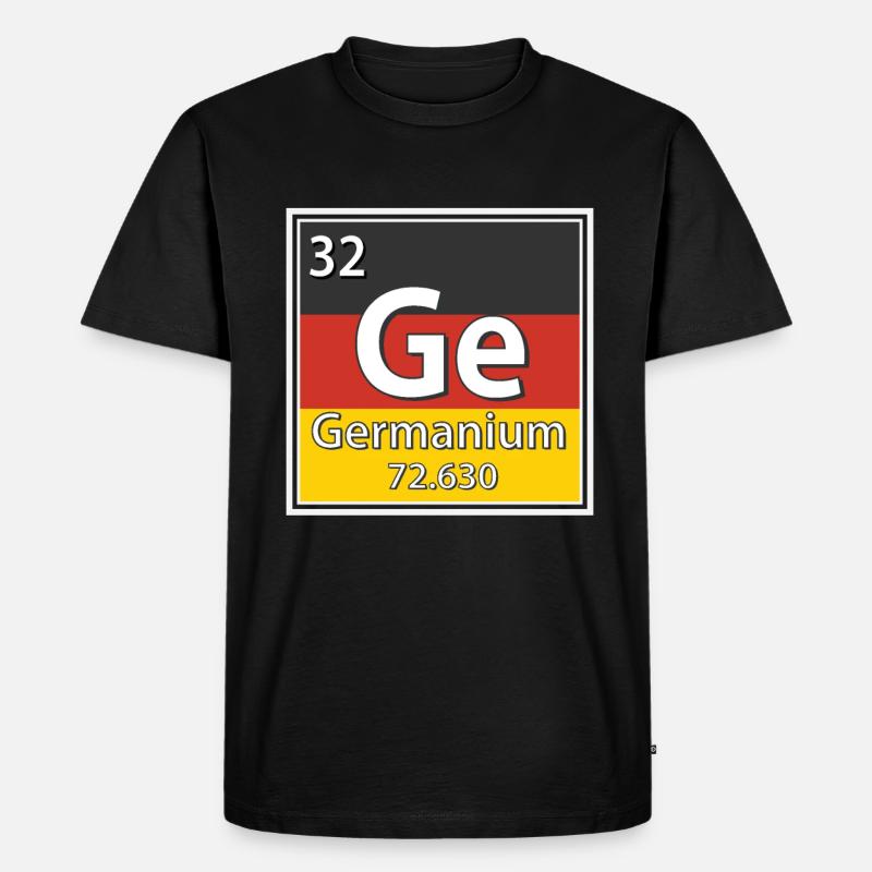 Periodensystem der Germanium-Elemente - Männer Premium Bio T-Shirt - Schwarz