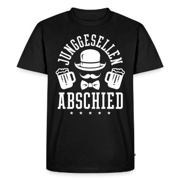 Enterrement de vie de garçon enterrement de vie de garçon - T-shirt Premium bio Homme - noir - Devant - Nico (187cm)