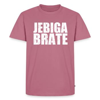 Jebiga Brate Balkans Serbie Croatie Jugo Slang - T-shirt Premium bio Homme - mauve - Devant - Nico (187cm)