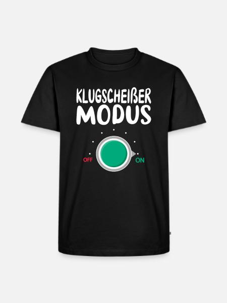 Besserwisser Klugscheißer Herren Damen - Männer Premium Bio T-Shirt - Schwarz