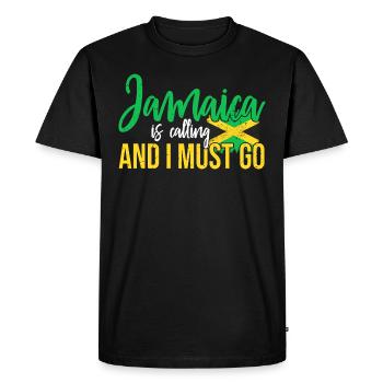 Jamaïque - T-shirt Premium bio Homme - noir - Devant - Nico (187cm)
