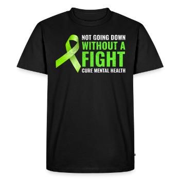 Mental Health Awareness - Men's Premium Organic T-Shirt - black - Front - Nico (187cm)