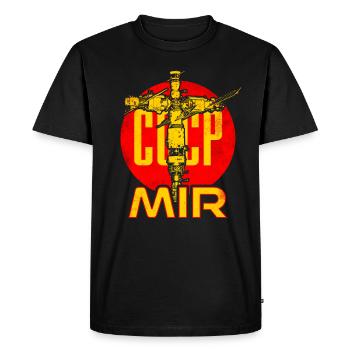 Station spatiale Mir union soviétique - T-shirt Premium bio Homme - noir - Devant - Nico (187cm)