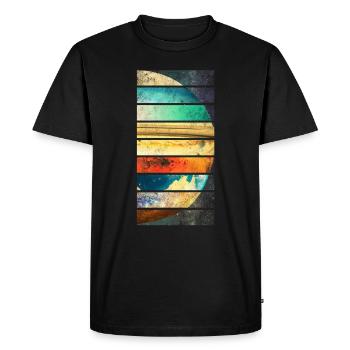 Planètes du système solaire - T-shirt Premium bio Homme - noir - Devant - Nico (187cm)