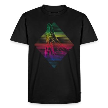 Humpback whale - Men's Premium Organic T-Shirt - black - Front - Nico (187cm)