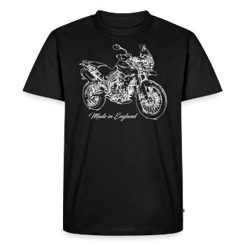 Adventure - Made in England - Moto - T-shirt Premium bio Homme - noir - Devant - Nico (187cm)