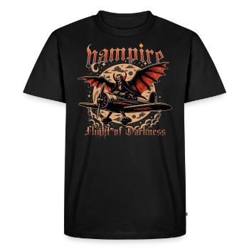 Horreur - Vampire Flight of Darkness - T-shirt Premium bio Homme - noir - Devant - Nico (187cm)
