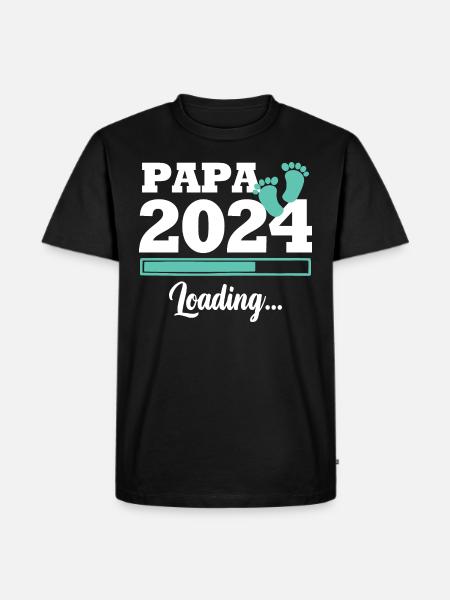 Papa 2024 loading - T-shirt Premium bio Homme - noir