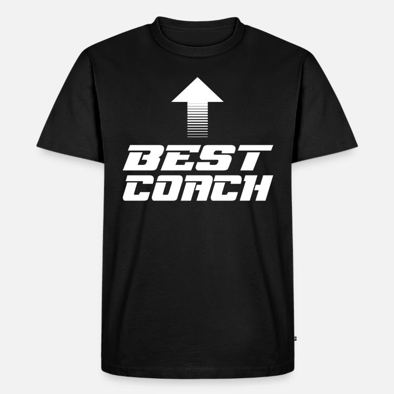 Trainer - Männer Premium Bio T-Shirt - Schwarz
