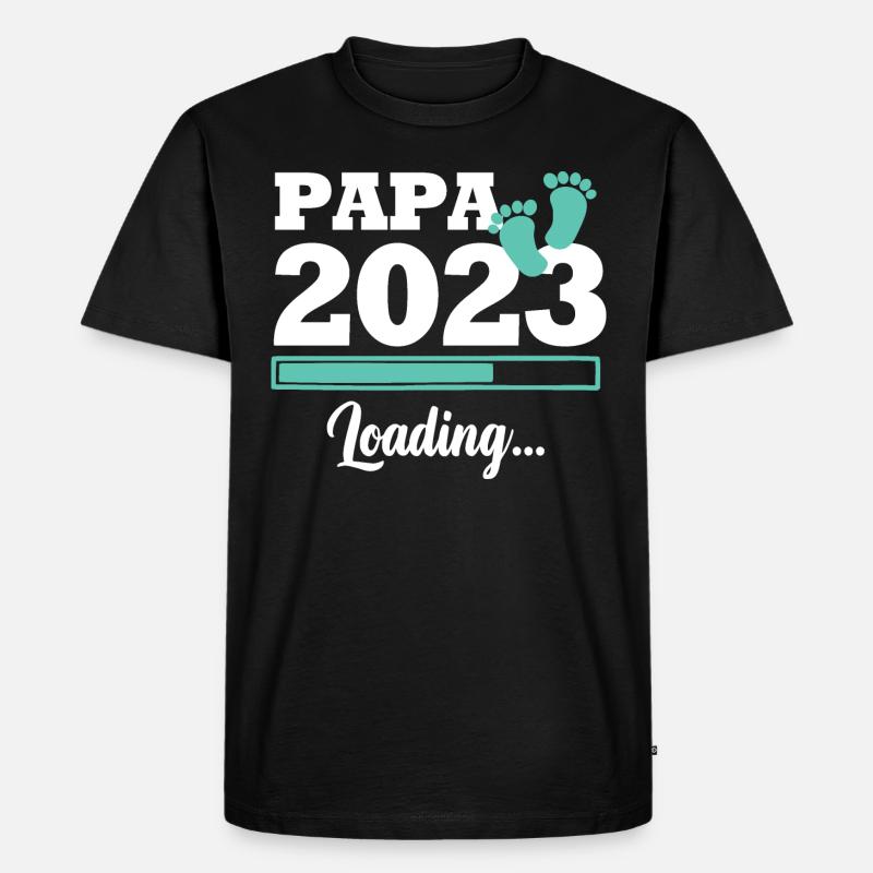 Papa 2023 loading - T-shirt Premium bio Homme - noir