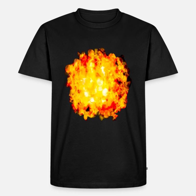 Kleine Explosion - Männer Premium Bio T-Shirt - Schwarz