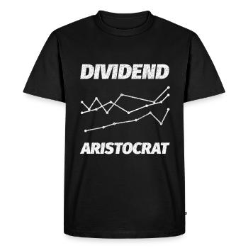 DIVIDEND ARISTOCRAT STOCK MARKET - Men's Premium Organic T-Shirt - black - Front - Nico (187cm)