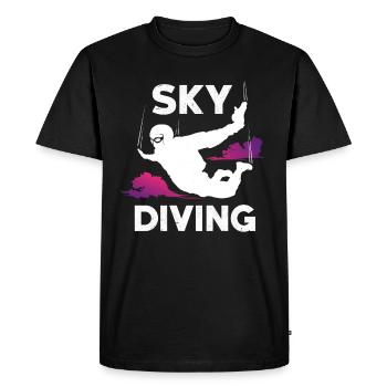 Skydiving skydiving - Men's Premium Organic T-Shirt - black - Front - Nico (187cm)
