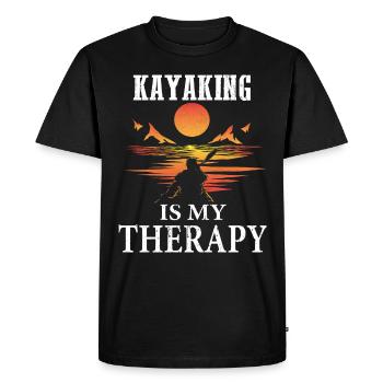 Le kayak est mon traitement poison de sport nautique kayak - T-shirt Premium bio Homme - noir - Devant - Nico (187cm)
