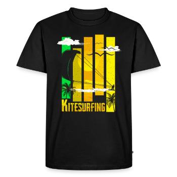 Kitesurf - T-shirt Premium bio Homme - noir - Devant - Nico (187cm)