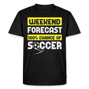 Football football - T-shirt Premium bio Homme - noir - Devant - Nico (187cm)