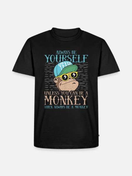 Always Be Yourself - Men's Premium Organic T-Shirt - black
