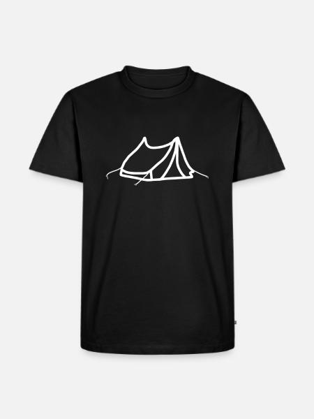 tent - Men's Premium Organic T-Shirt - black