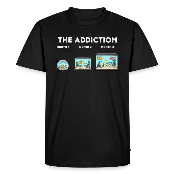 Aquarium Funny aquarium shopping cadeau de dépendance - T-shirt Premium bio Homme - noir - Devant - Nico (187cm)