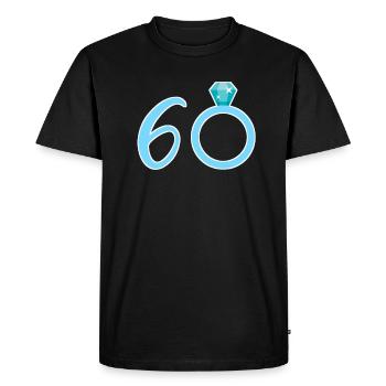 Anniversaire de mariage en diamant disant un cadeau - T-shirt Premium bio Homme - noir - Devant - Nico (187cm)