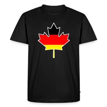 Canada Canada Flag Germany Funny Gift - Men's Premium Organic T-Shirt - black - Front - Nico (187cm)
