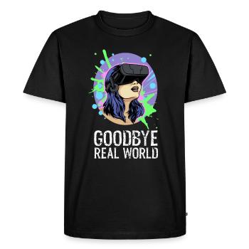 Virtual Reality Virtual Reality Funny Gift - Men's Premium Organic T-Shirt - black - Front - Nico (187cm)
