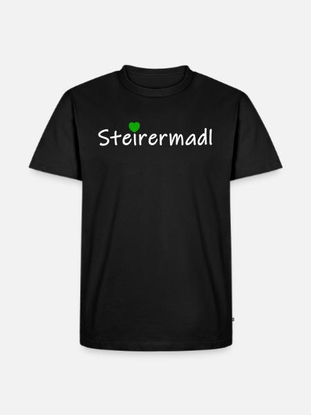 Steirerin Steier Steiermark Steirermadl Geschenk - Männer Premium Bio T-Shirt - Schwarz