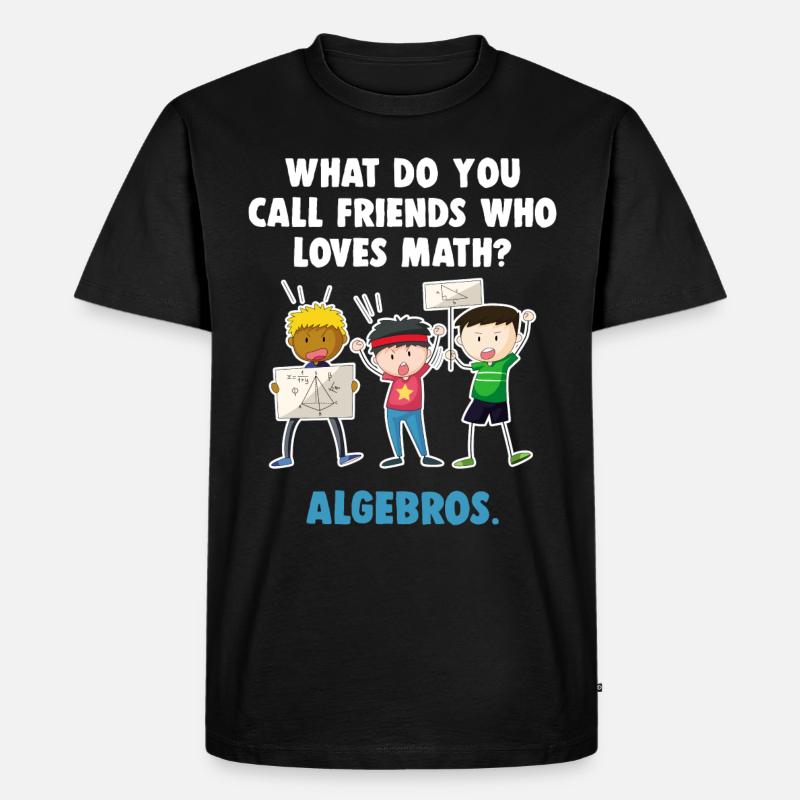 Mathe - Männer Premium Bio T-Shirt - Schwarz