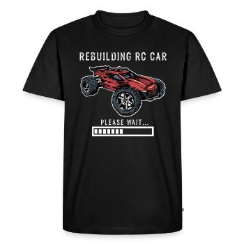 Reconstruction de la voiture télécommandée à distance - T-shirt Premium bio Homme - noir - Devant - Nico (187cm)
