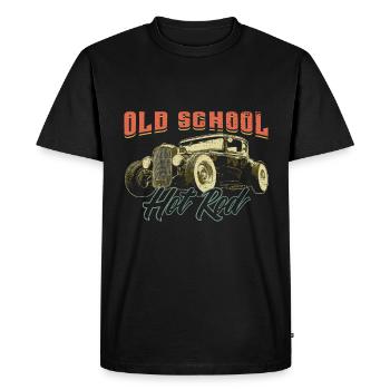 HOT ROD Hot Rod Geschenk - Männer Premium Bio T-Shirt - Schwarz - Vorne - Nico (187cm)