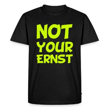 nicht Dein Ernst - Denglish - Männer Premium Bio T-Shirt - Schwarz - Vorne - Nico (187cm)